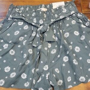 Floral Women's Shorts in Blue